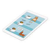 Startled Cat Leaves Toast voor Hond Magneet (Linkerzijde)