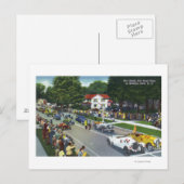 Startlijn bij de Grand Prix Auto Race Briefkaart (Voorkant / Achterkant)