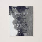 Startlijn Paris–Roubaix wielerwedstrijd 1908 Legpuzzel (Verticaal)