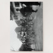Startlijn wielerwedstrijd Parijs-Roubaix 1908 Legpuzzel (Verticaal)