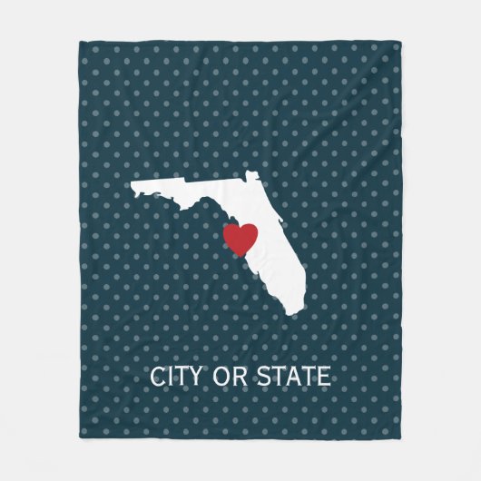 Startlijst van Florida - Aangepaste bruiloft-namen Fleece Deken (Voorkant)