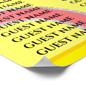 Startlijst voor staafjes en bat Mitzvah 1960 Poster (Hoek)