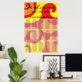 Startlijst voor staafjes en bat Mitzvah 1960 Poster (Thuiskantoor)