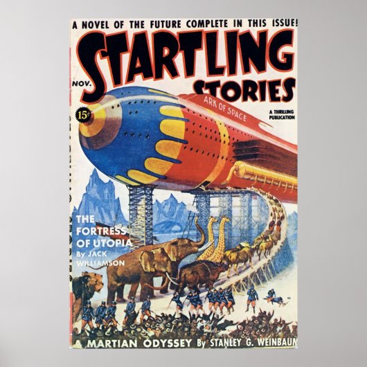  Startling Stories Pulp Magazine Hoesje Poster (Voorkant)