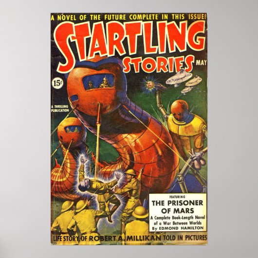  Startling Stories Pulp Science Fiction Poster (Voorkant)