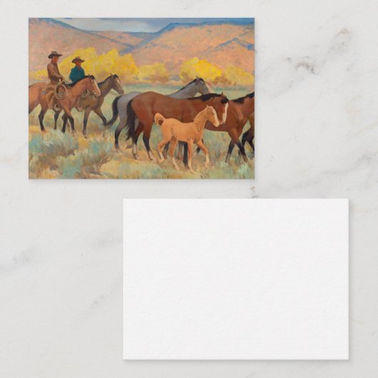 Startpagina, 1942 van Maynard Dixon Notitiekaartje (Voorkant / Achterkant)