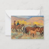 Startpagina, 1942 van Maynard Dixon Notitiekaartje (Voorkant)