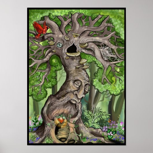 Startpagina airy Tree Poster (Voorkant)