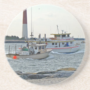 Startpagina - Geviste boten in Barnegat Inlet Obje Zandsteen Onderzetter