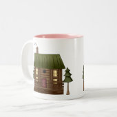 Startpagina Logcabine Tweekleurige Koffiemok (Voorkant links)