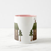 Startpagina Logcabine Tweekleurige Koffiemok (Center)