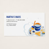 Startpagina Maid Cleaning Service | Thuiszorg Visitekaartje (Voorkant)