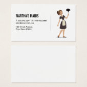 Startpagina Maid Cleaning Service Visitekaartje (Voorkant /achterkant)