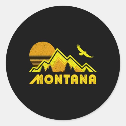 Startpagina Montana Ronde Sticker (Voorkant)