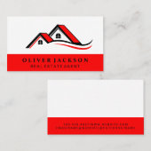 Startpagina onroerend goed pictogram |Dakbladen Visitekaartje (Voorkant / Achterkant)