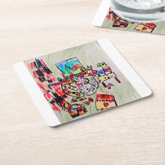 Startpagina plaatsen kartonnen onderzetters (Schuin)