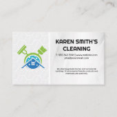 Startpagina reinigen Logo | Postdiensten Visitekaartje (Voorkant)