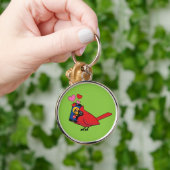 Startpagina van kardinaal vogelliefdesdenken sleutelhanger (Hand)