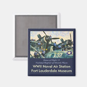 Startpagina van vlucht 19 magneet (Voorkant / Achterkant)