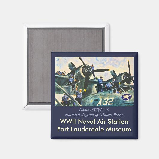 Startpagina van vlucht 19 magneet (Voorkant / Achterkant)