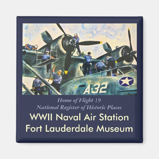 Startpagina van vlucht 19 magneet (Voorkant)