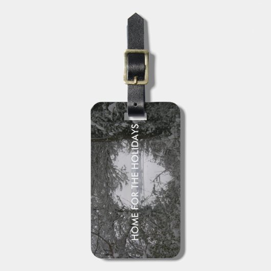 Startpagina voor Feestdagen Foto's Sneeuwhart Bagagelabel (Voorkant verticaal)