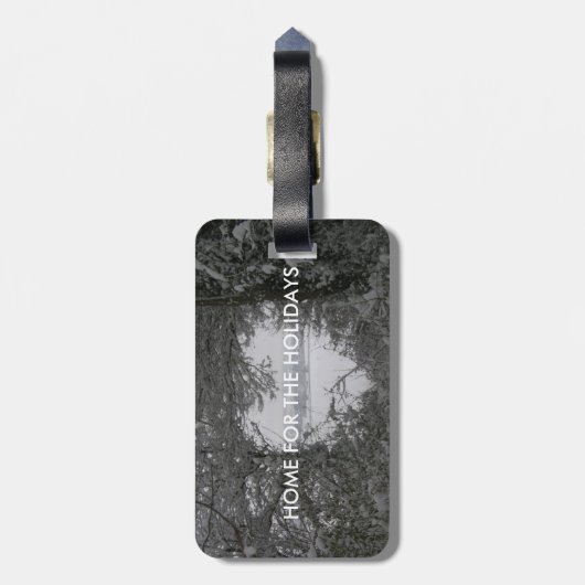 Startpagina voor Feestdagen Foto's Sneeuwhart Bagagelabel (Achterkant verticaal)