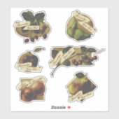   startpagina voor fruit met ingeblikte jam sticker (Vel)