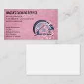 Startpagina voor reinigingsservice | Zeepbellen Visitekaartje (Voorkant / Achterkant)