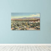 Startpagina Woestijn over de stad Canvas Afdruk (Insitu (Houten vloer))