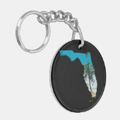 Startpalmboom van het moerasgebied FLORIDA (Startp Sleutelhanger (Voorkant Links)