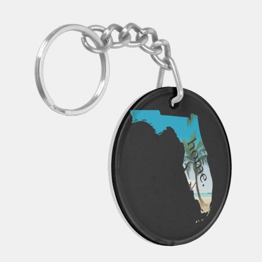 Startpalmboom van het moerasgebied FLORIDA (Startp Sleutelhanger (Voorkant Links)