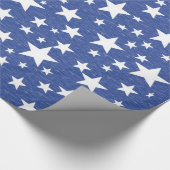 Startpapier voor blauwe Sterrennacht Cadeaupapier (Hoek)