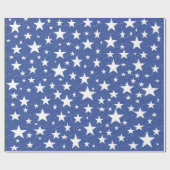 Startpapier voor blauwe Sterrennacht Cadeaupapier (Vlak)