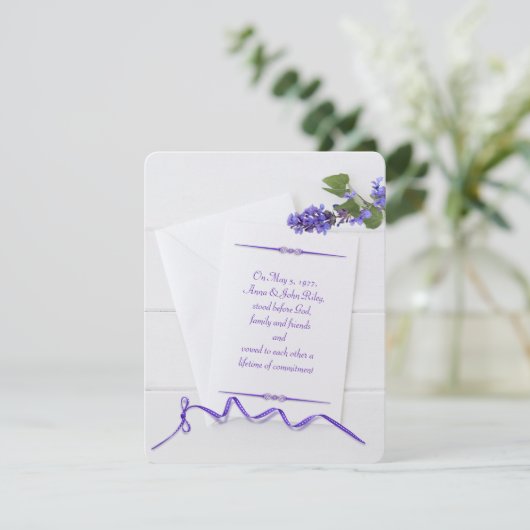 Startpapier voor weddenschap met lint kaart (Staand voorkant)