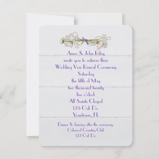 Startpapier voor weddenschap met lint kaart (Achterkant)