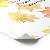 Startplan voor een leverbandtafel poster (Hoek)