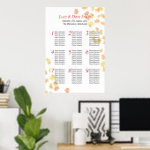 Startplan voor een leverbandtafel poster (Thuiskantoor)