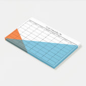Startplanning na IT wekelijks Post-it® Notes (Schuin)