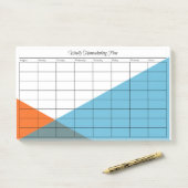 Startplanning na IT wekelijks Post-it® Notes (Op bureau)