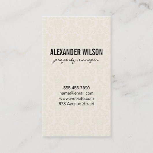 startpunt | Schade Visitekaartje (Achterkant)