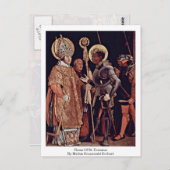 Startpunt van Erasmus van Mathis Grunewald Gothart Briefkaart (Voorkant / Achterkant)