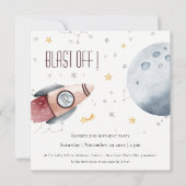 Startpunt voor externe ruimte elke zondag uitnodig bedankkaart (Voorkant)