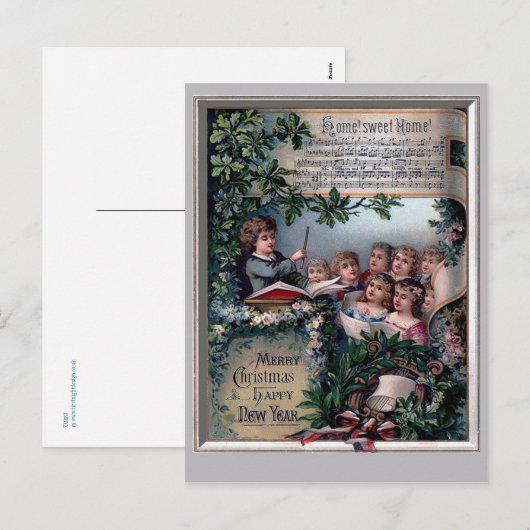 startpunt voor kerstmis feestdagenkaart (Voorkant / Achterkant)