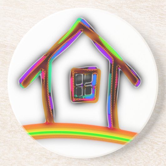 startpunt zandsteen onderzetter (Voorkant)