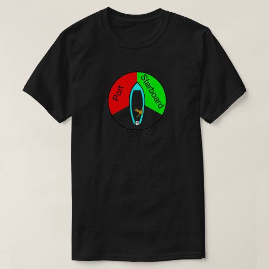 Startpunten van Sail T-shirt (Design voorkant)