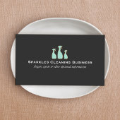 Startreinigingsservice voor spuitfles visitekaartje