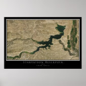 Startreservoir Utah Satellite Poster Map (Voorkant)