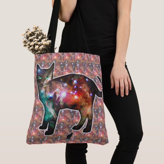 Startruimte in kat tote bag (Dichtbij)