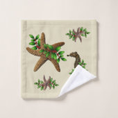 Startspijkerdoekset voor Zee voor paarden Bad Handdoek (Wasdoekje)